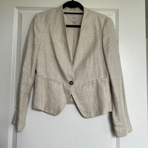 Natural Linen blazer size 6